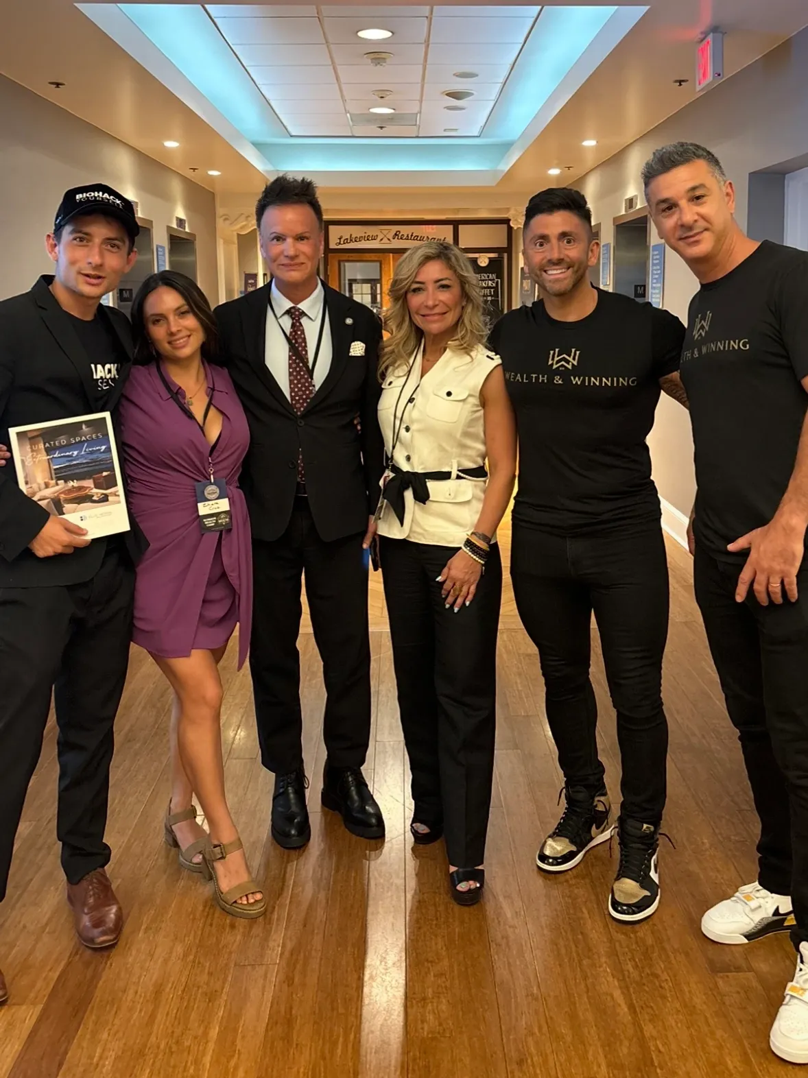 David Townshend networking with clients and partners